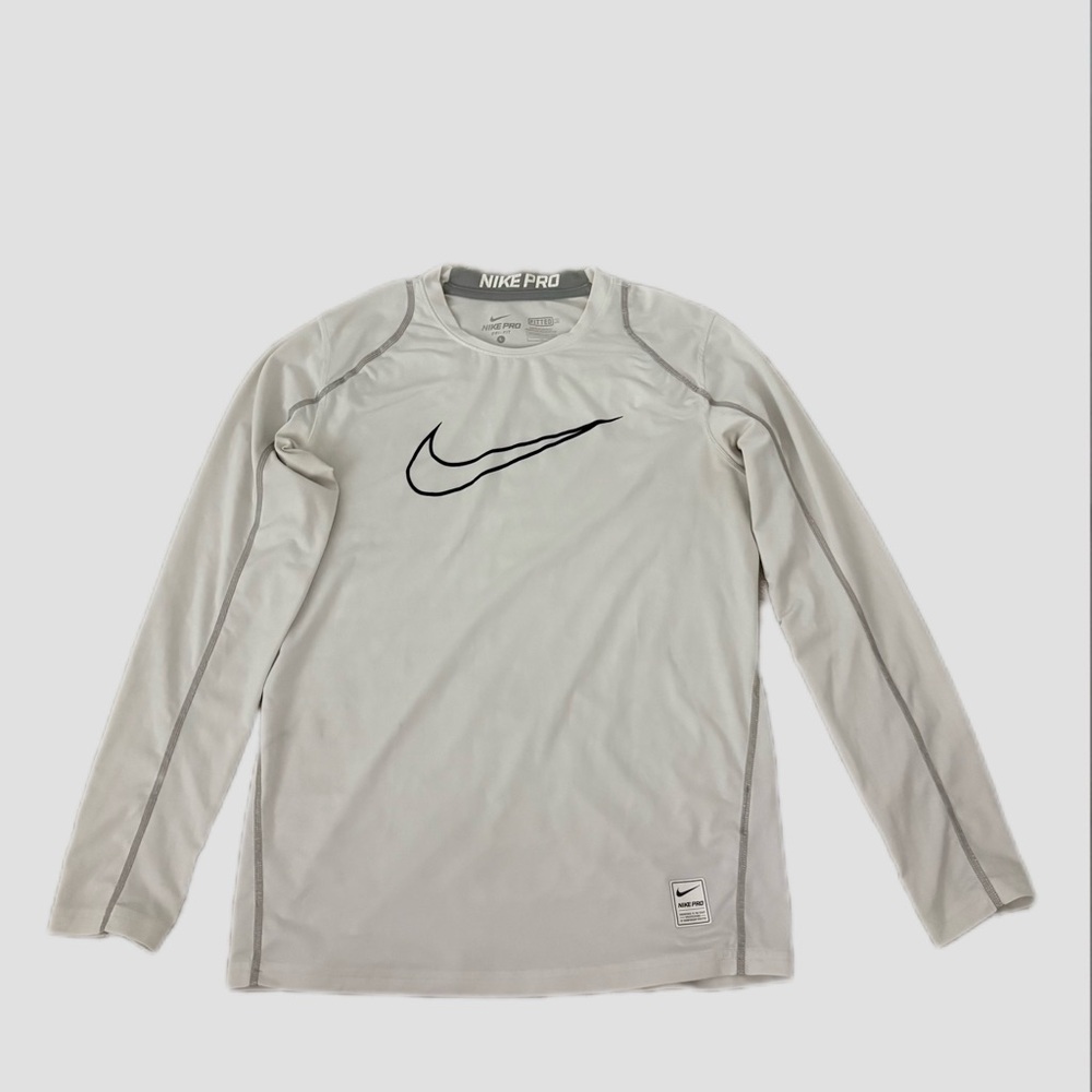 Nike Men's Light Gray Rash Guard